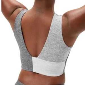 Outdoor Voices Venus Crop Top Sports Bra Colorblock Gray Small SOLD OUT